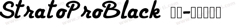 StratoProBlack 下载字体转换